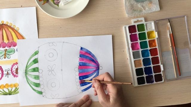 Рисуем с детьми от 3 до 7. Пасхальные традиции. Узоры на пасхальных яйцах смотреть онлайн