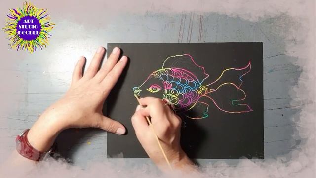 Серия "Тайна символов". Рисуем в стиле doodling. Символ "Рыба". Раскрываем скрытое значение. смотреть онлайн