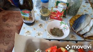 Селедка с овощами в духовке