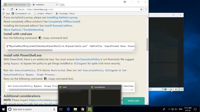 w1 - Install python 3 using the Chocolatey Package Manager in Cmder Console on Windows