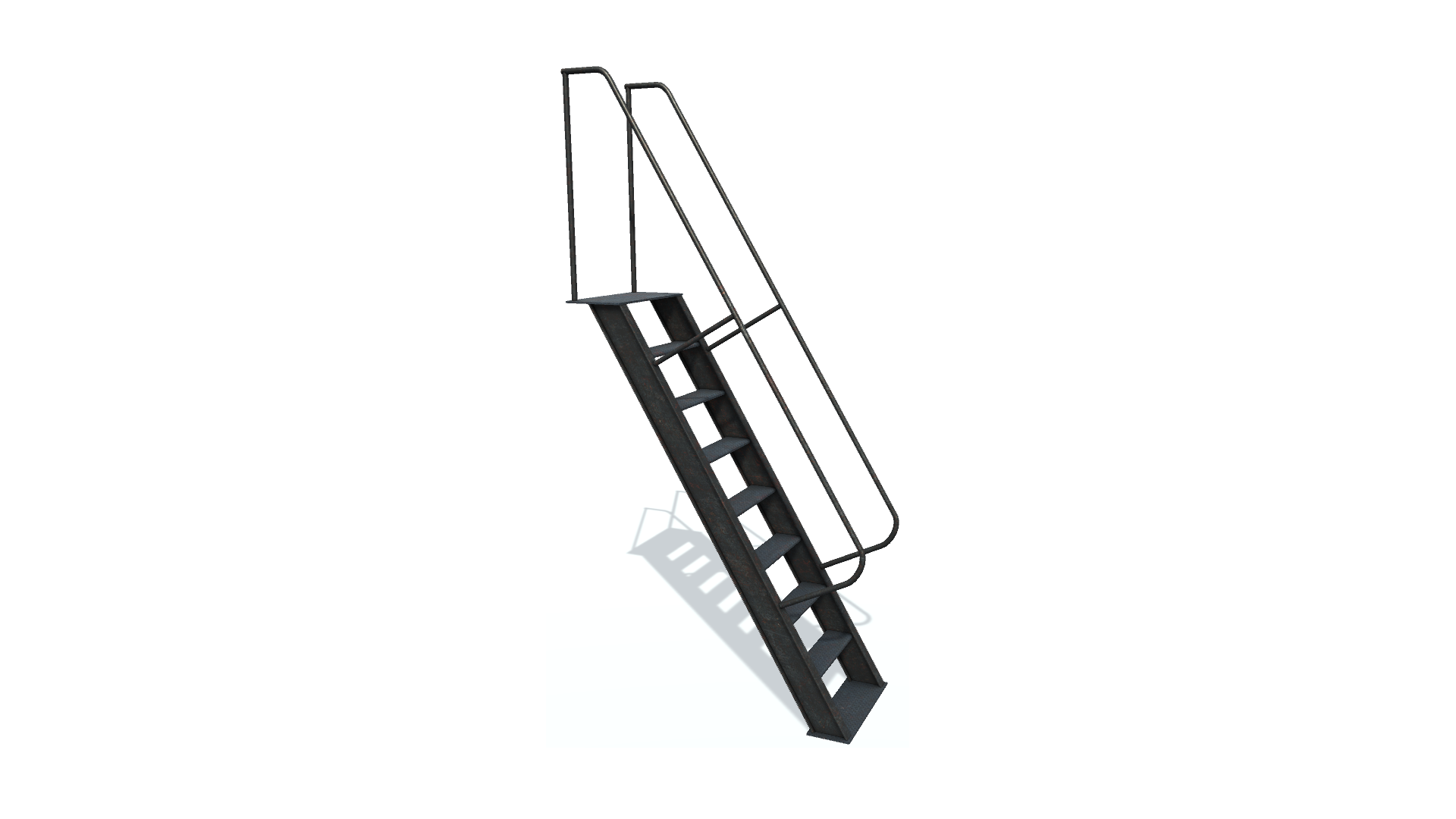 3D model.  Ladder A. Трапп.