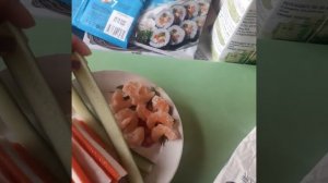 суши с креветками