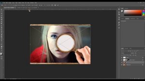 Magnifying glass effect in Photoshop | Эффект увеличительного стекла в фотошопе