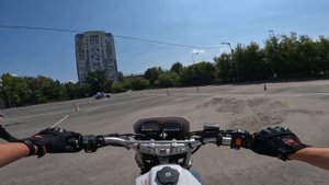 Площадка в ГИББД. Практическая часть экзамена на категорию А . Казань