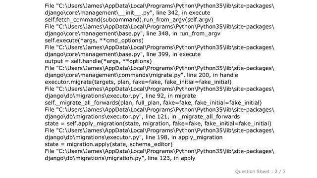 Django : Django FieldDoesNotExist exception when migrating смотреть онлайн