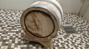 Вымачивание новой дубовой бочки из магазина