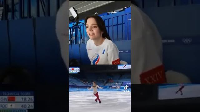 Женя Медведева всегда так искренне переживает за Марка! Спасибо ей за такую поддержку