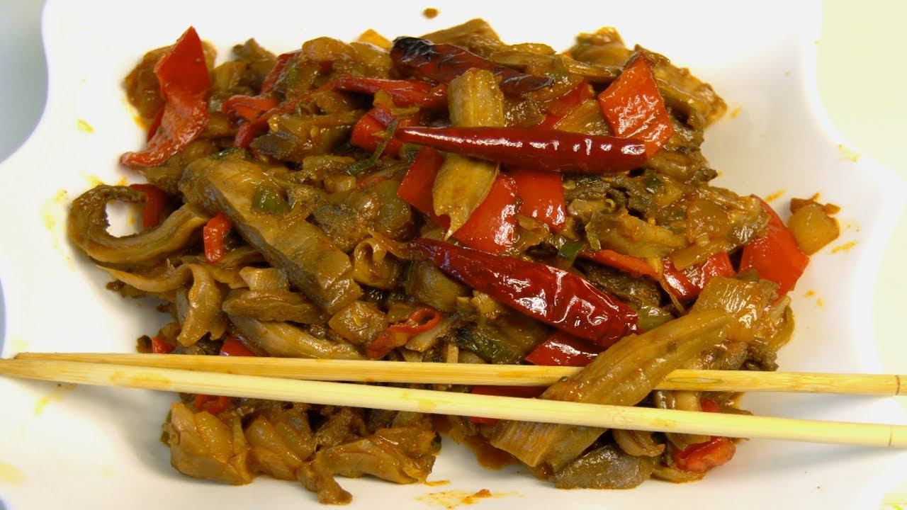 Жареный желудок, гигантской Щуки, Как готовить рыбные потроха,