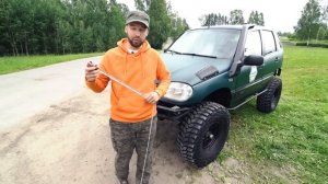 Обзор Шевроле Нивы на мостах и 35 колесах