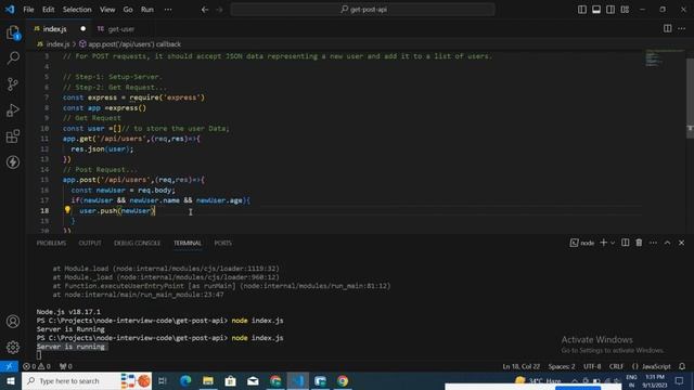 How to Create GET and POST APIs in Node.js | Node.js Interview Questions | Basic-to-Advanced