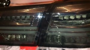 Задние LED фонари в стиле AUDI на LANCER X