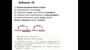 Русский язык 3 класс. Упражнение 43. Канакина Горецкий. Часть 1