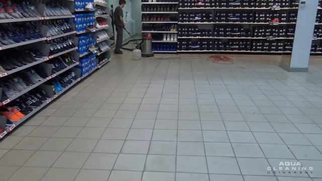 #004: Глубокая мойка пола в торговом зале, Екатеринбург, Aqua Cleaning Universal, Энергия Чистоты смотреть онлайн