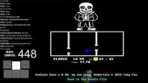 Endless Sans "World Record TRAINING 06" || Undertale Fangame