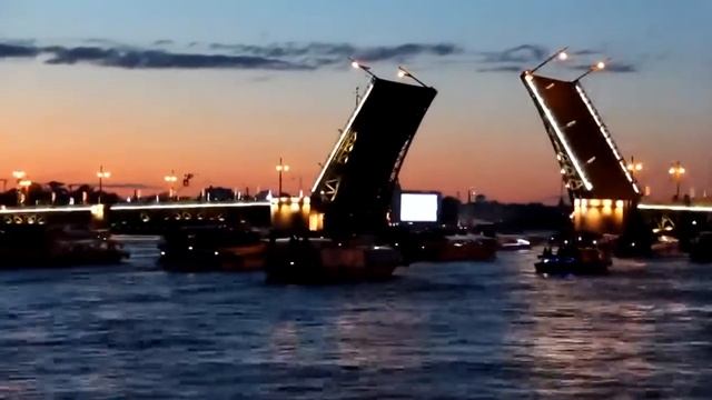 Питер Белые ночи Дворцовый мост смотреть онлайн