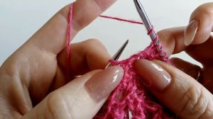 Двухсторонний узор "Ракушки" спицами/ Мастеркласс/ #knitting #узорспицами #ажур