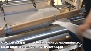 Видео о работе машины для продольной резки и перемотки рулона