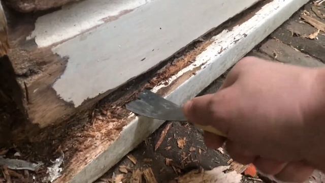 Голландский дом, снятие старой краски, удаление гнилой древесины краски смотреть онлайн