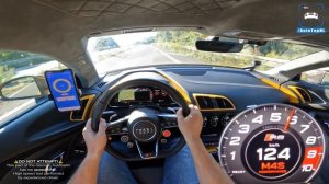 AUDI R8 V10 PLUS | 338KM/H TOP SPEED POV on AUTOBAHN by AutoTopNL