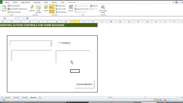 MS Excel: Introduction to ActiveX controls.....great for building forms! смотреть онлайн