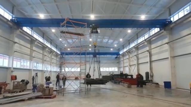 Кран-балка 10 тонн. Испытания мостового крана. смотреть онлайн