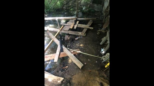 Строительство каркасной бани I Снос сгнившего помещения душевой  #каркаснаябаня в две руки! ЧАСТЬ 1