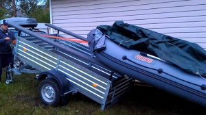 Лодка Викинг 360ПРО и прицеп МЗСА 817701.004