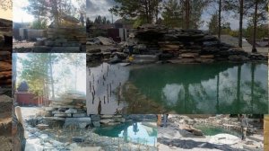 Искусственный двухметровый водопад. Сборка 2023