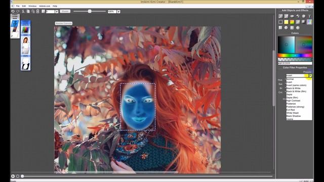 Работа в редакторе Kimi Creator