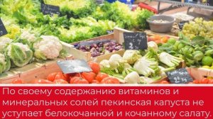 Чем полезна пекинская капуста?