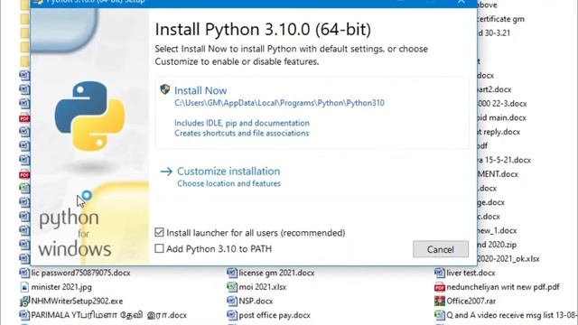 How to install Python  on Windows 10| Downloading python| Python basic in tamil| Python for Beginne