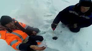 Зимний хариус на лесной речке  День второй