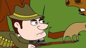 Мульт приколы Охотник и лось