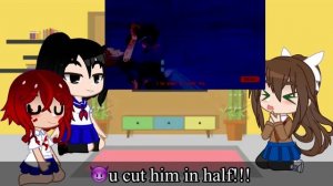 Yandere React to eachother yandere simulator, DDLC,Saiko No Sutoka