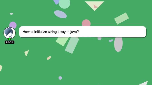 How to initialize string array in java? смотреть онлайн
