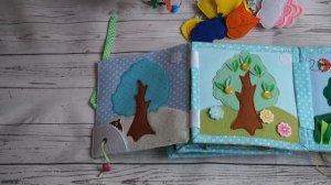 Развивающая книжка малышка из фетра