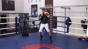 Бокс: Александр Бахтин и Денис Шафиков на тренировке