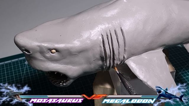 How To Make Mosasaurus VS Megalodon shark With Polymer Clay смотреть онлайн