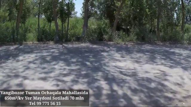 Yangibozor Tuman Ochaqala Mahallasida 650m²/kv Yer Maydoni Sotiladi 70 mln Tel 99 771 56 15