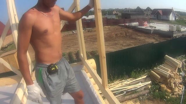 Делаем мансарду на бане # ЧУДНАЯ Мансардная крыша