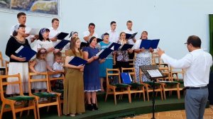 Славу оставил неба | Хор
