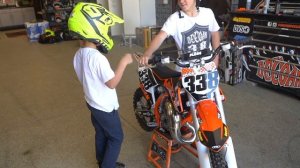 HUDSON DEEGAN GETS A NEW DIRT BIKE!!!