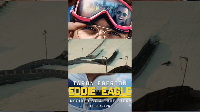 40m jump - Eddie the Eagle #taronegerton