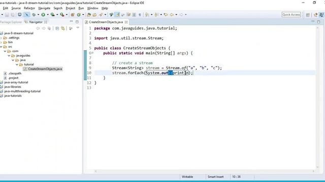 Java 8 Stream #1 - Creating Stream Objects Example смотреть онлайн
