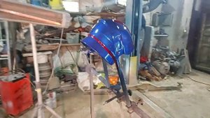 покраска шлема пожарного!