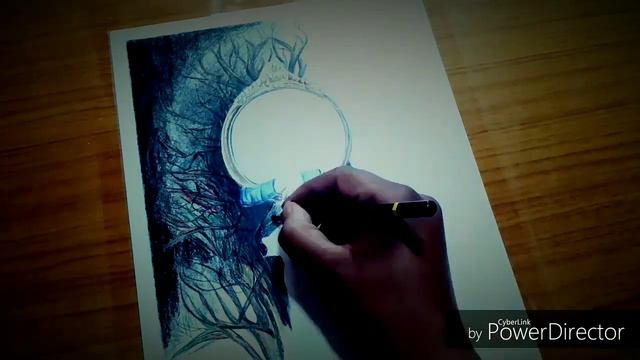 Colour Pencil drawing /RESONANCE TIMELAPSE/Conceptual Art смотреть онлайн