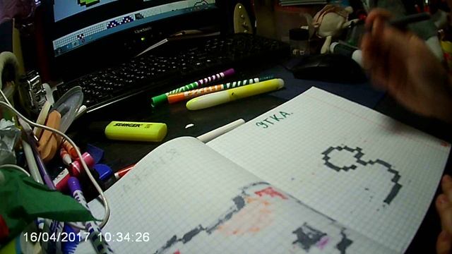 рисуем по клеточкам утку ) смотреть онлайн