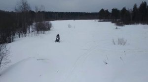 Ищем приключения на самодельных снежниках Вэрса. По глубокому снегу.