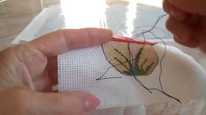 БЭК стич КАК шить 3 способ выполнения Back Stitch ШОВ назад иголку