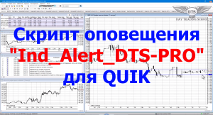 Скрипт оповещений "Ind Alert DTS-PRO". Сигналы от пересечения / цены / индикатора /уровней и т.п.